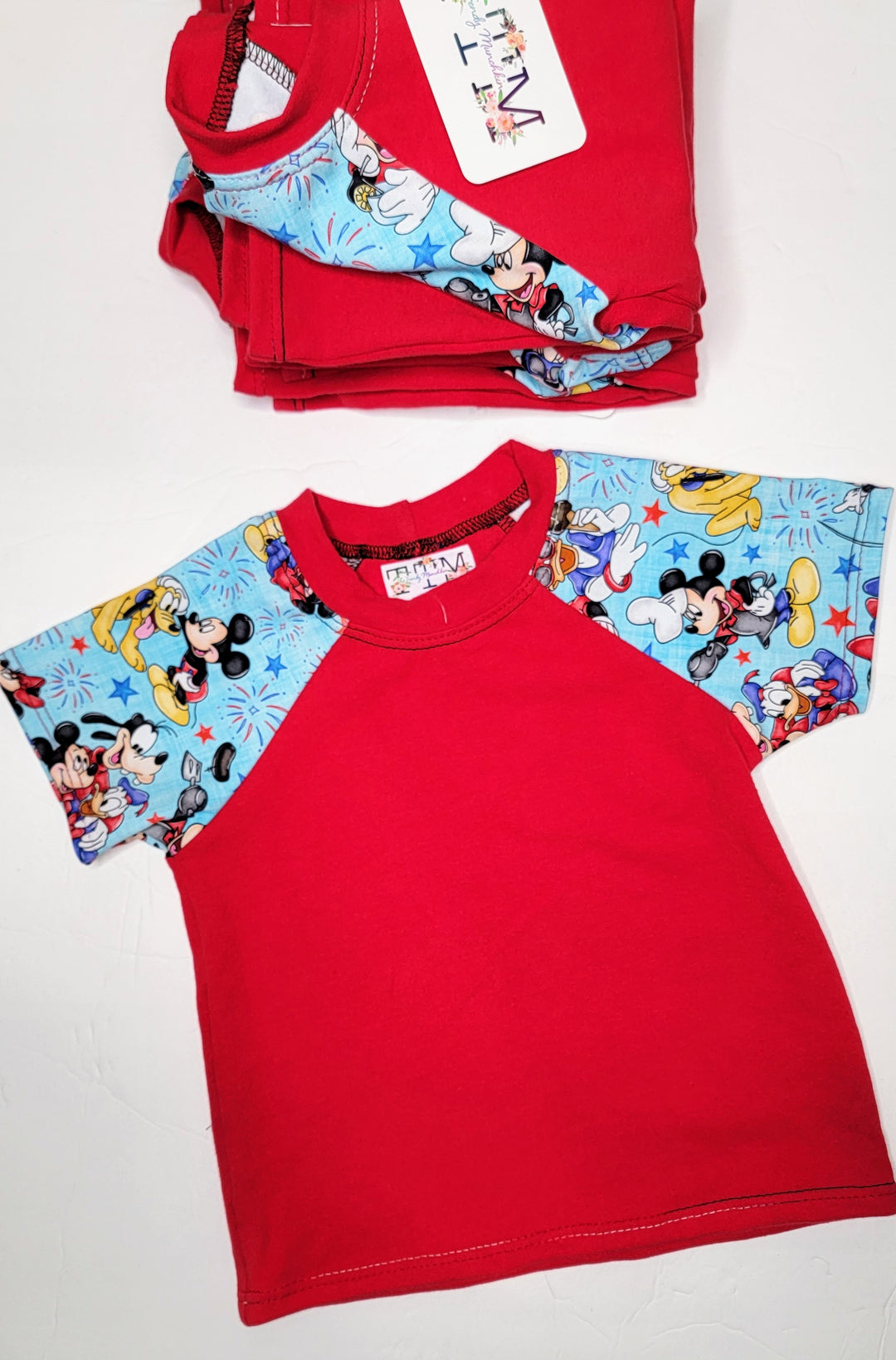 RWB Mouse Raglan Tee