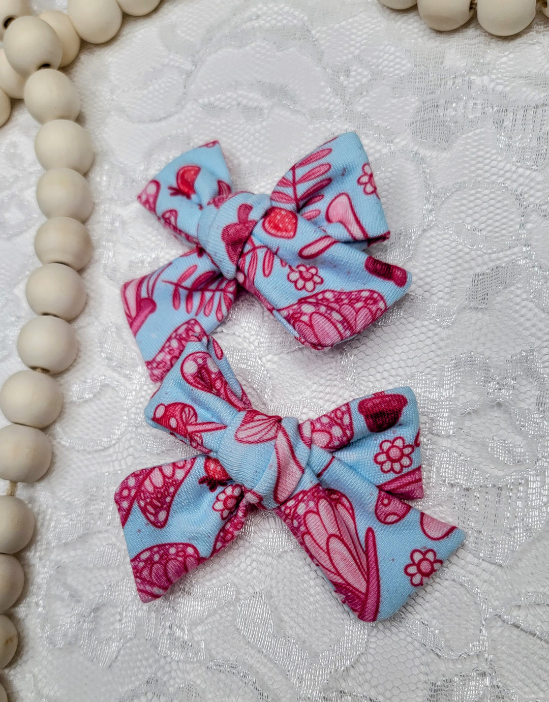 Pink Butterfly Dainty Piggies (on clips)