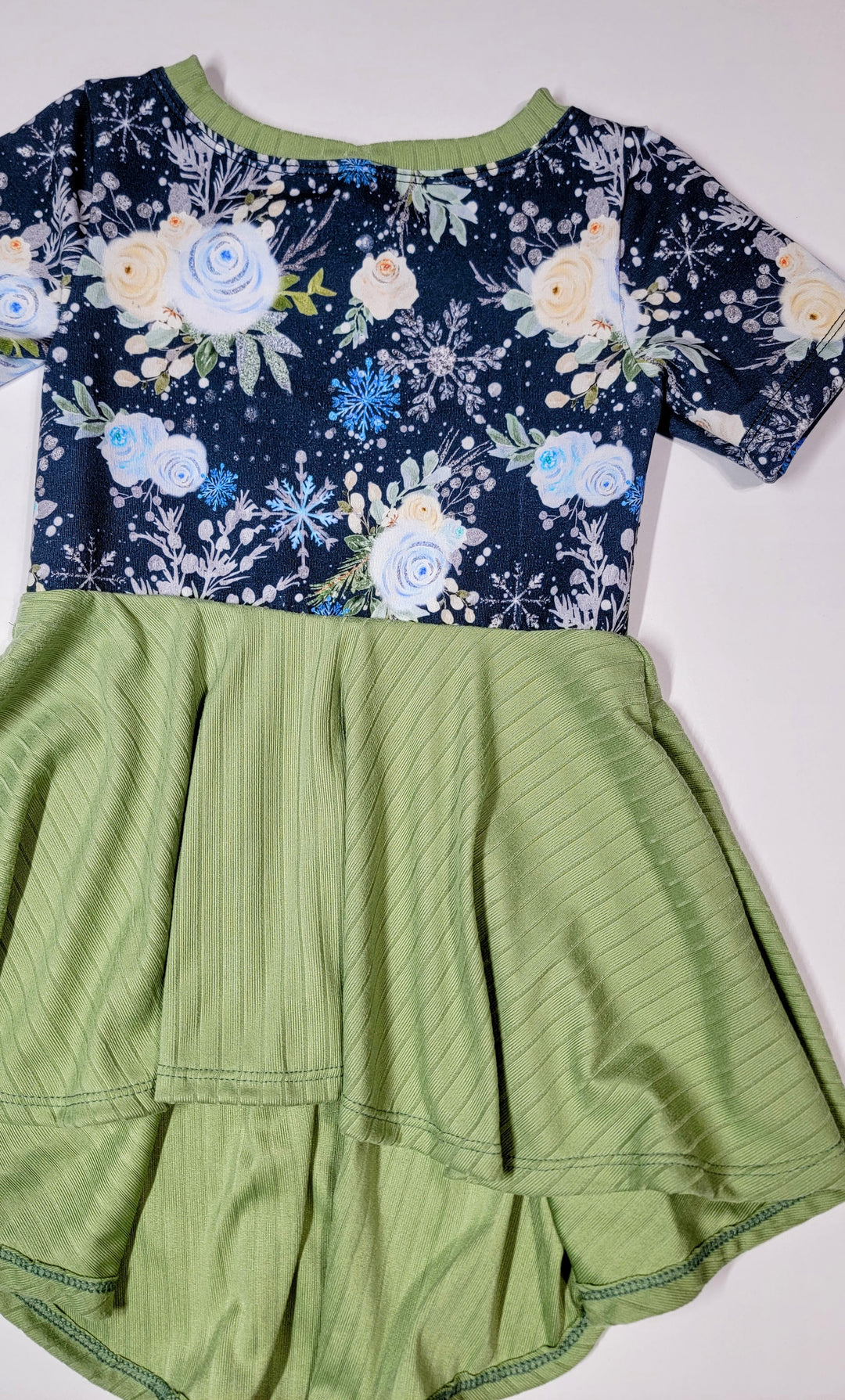 Floral Frost Manhattan Peplum Top