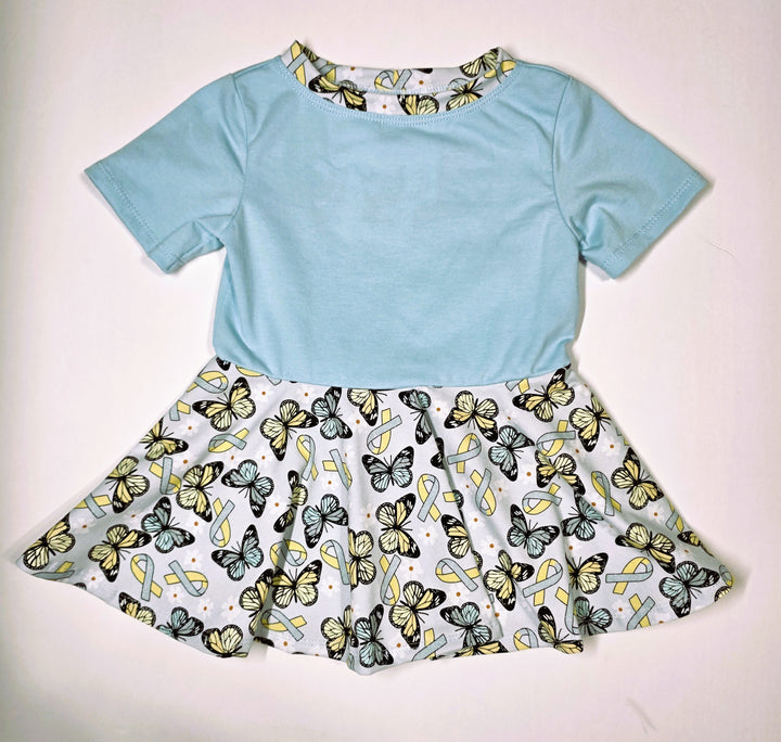 DS Butterflies Peplum Top