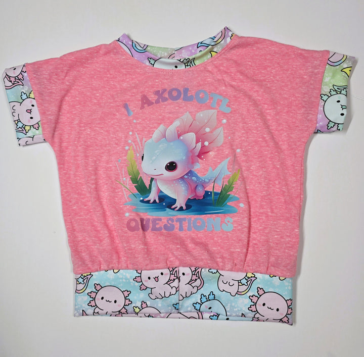 Pink Axolotl Questions Dolman Tee