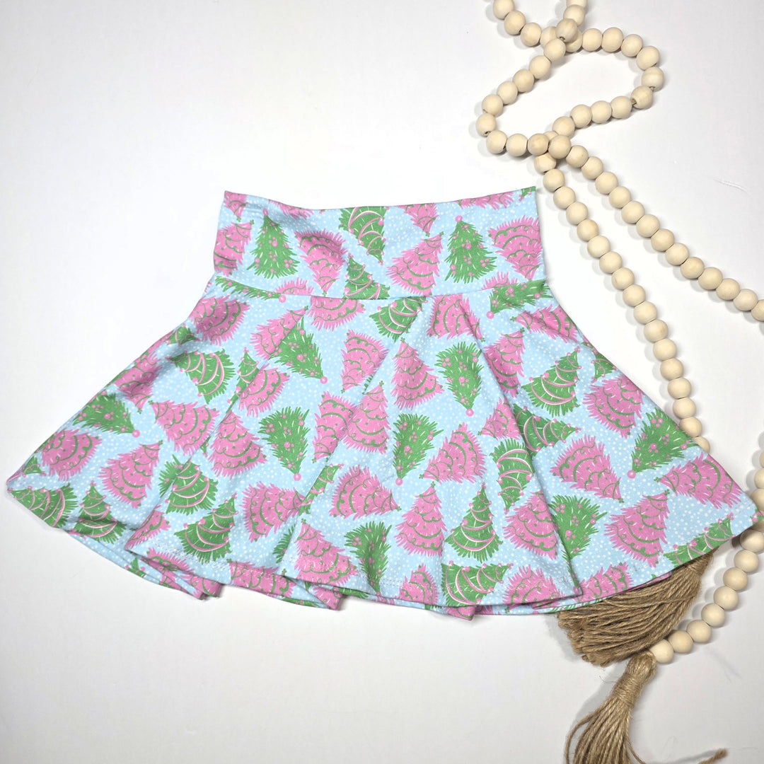 Christmas Trees Skater Skirt