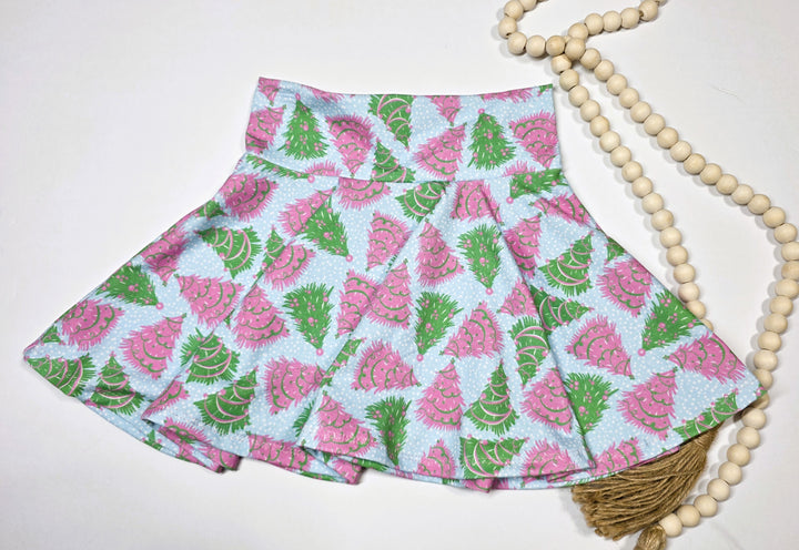 Christmas Trees Skater Skirt