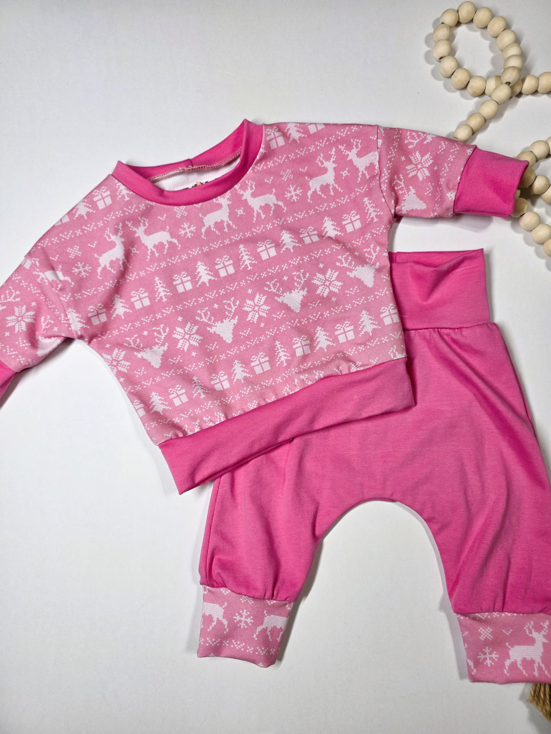 Pink Ugly Sweater Lounge Set