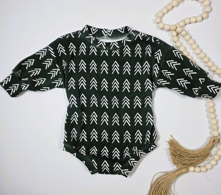 Green Trees Tshirt Romper