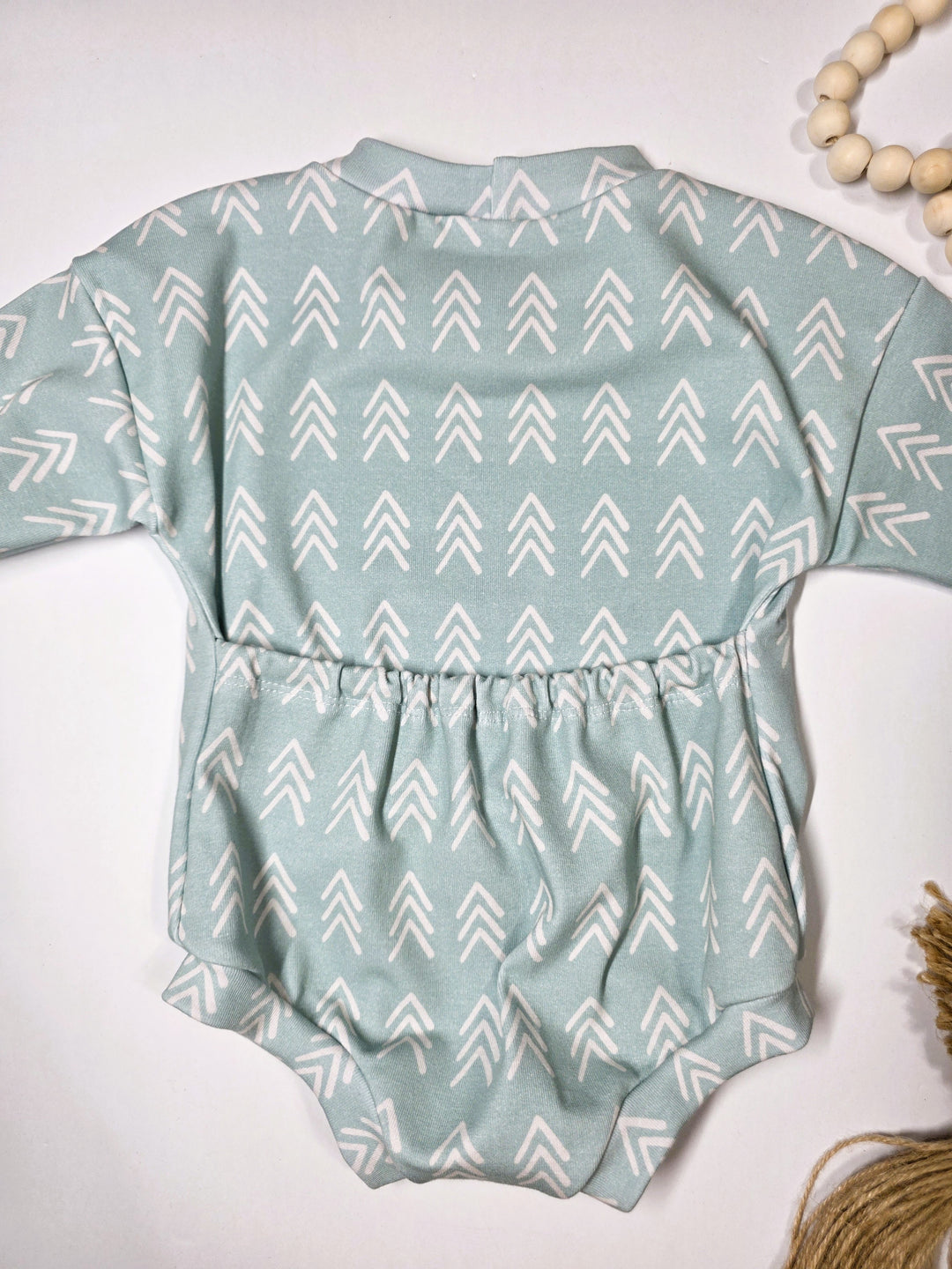 Mint Trees Tshirt Romper