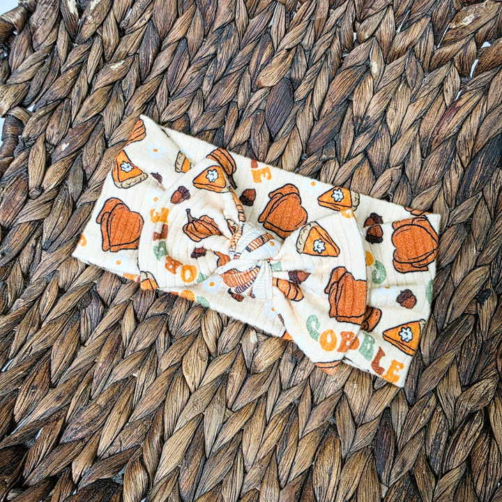 Gobble Gobble Big Bow Headwrap