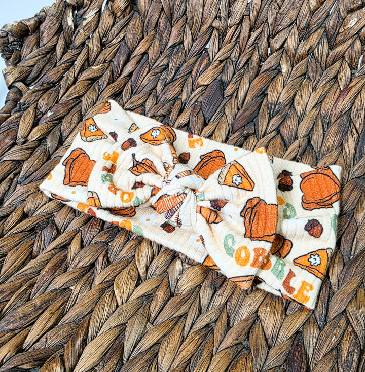 Gobble Gobble Big Bow Headwrap