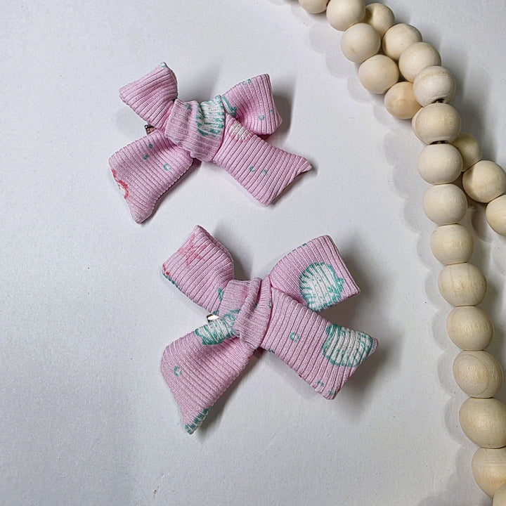 Pink Seashell Dainty Piggies (on clips)