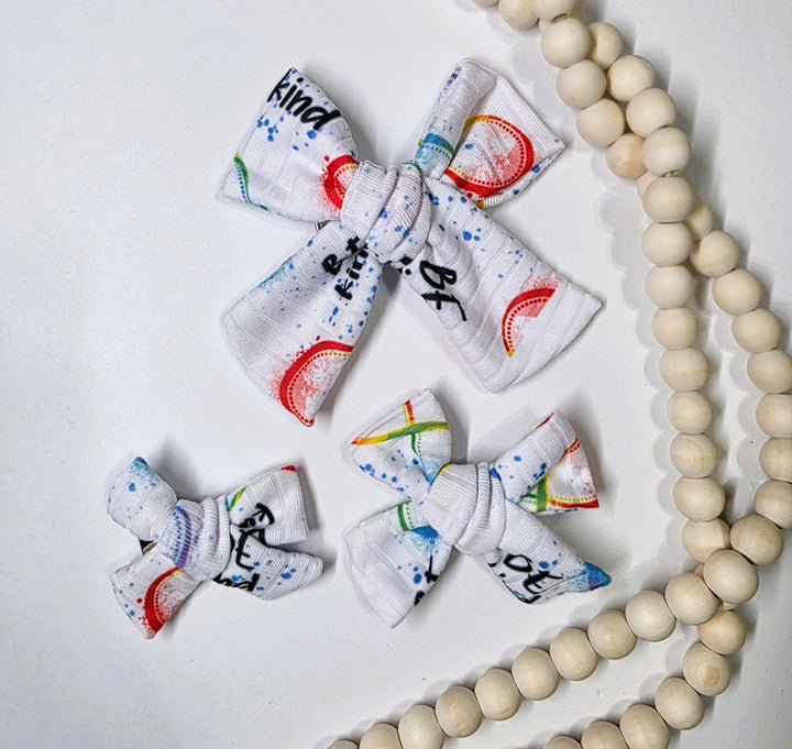 Be Kind Dainty Bow (on clips)