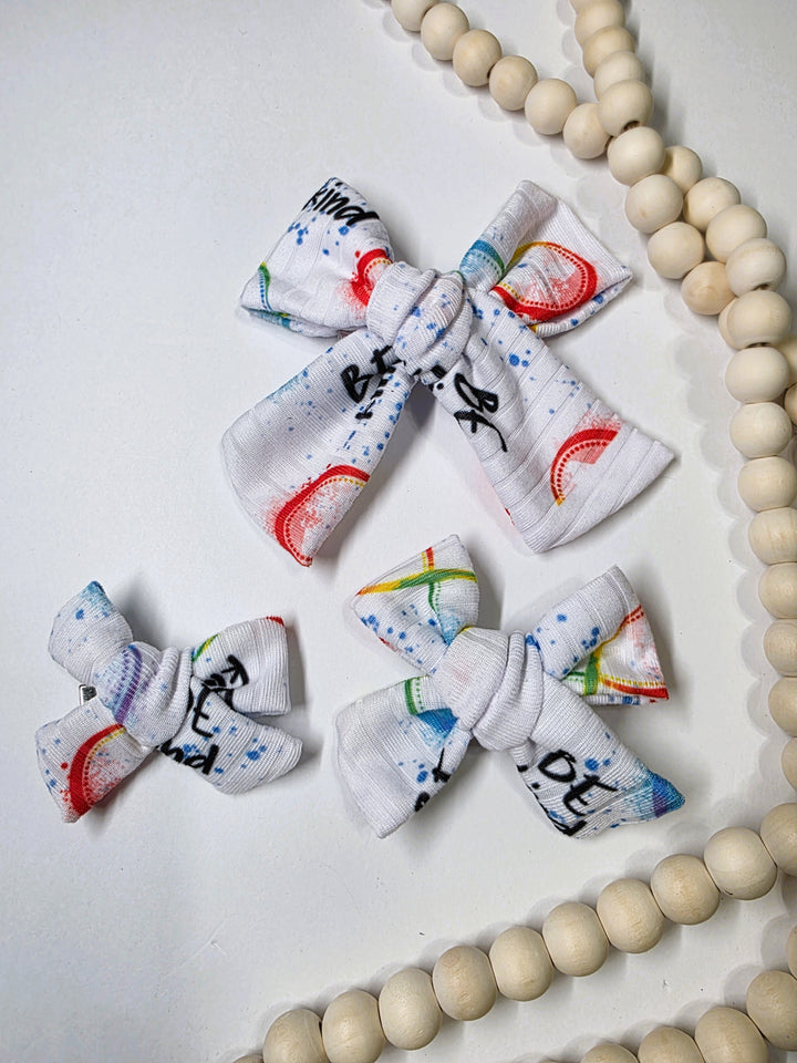 Be Kind Dainty Bow (on clips)