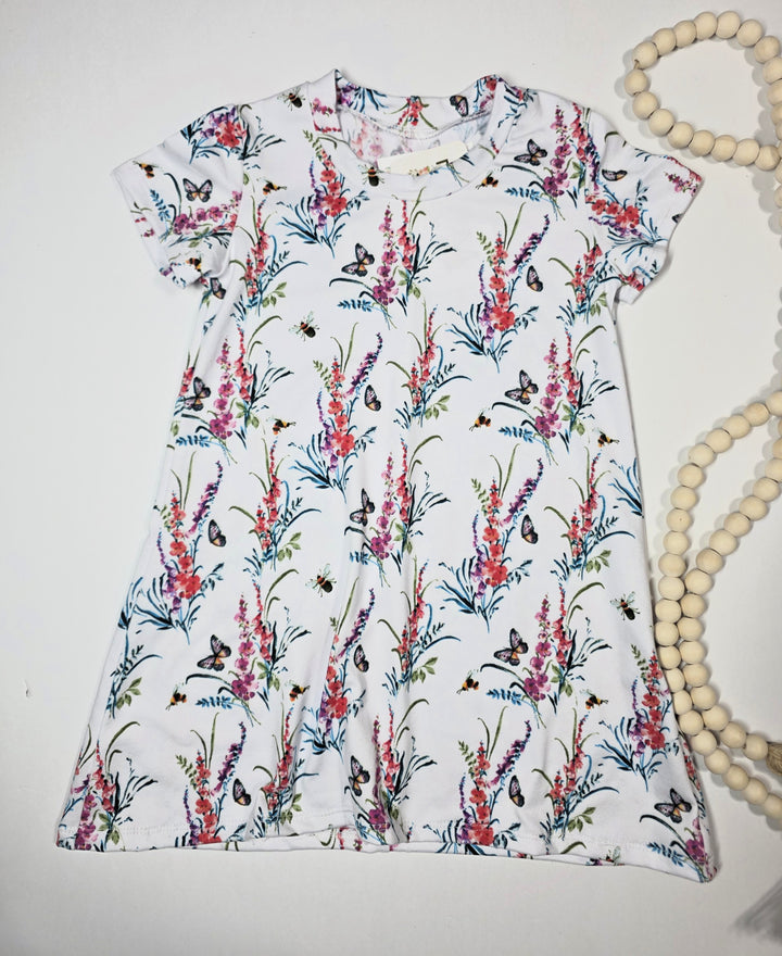 Butterfly Floral Tori Tshirt Dress