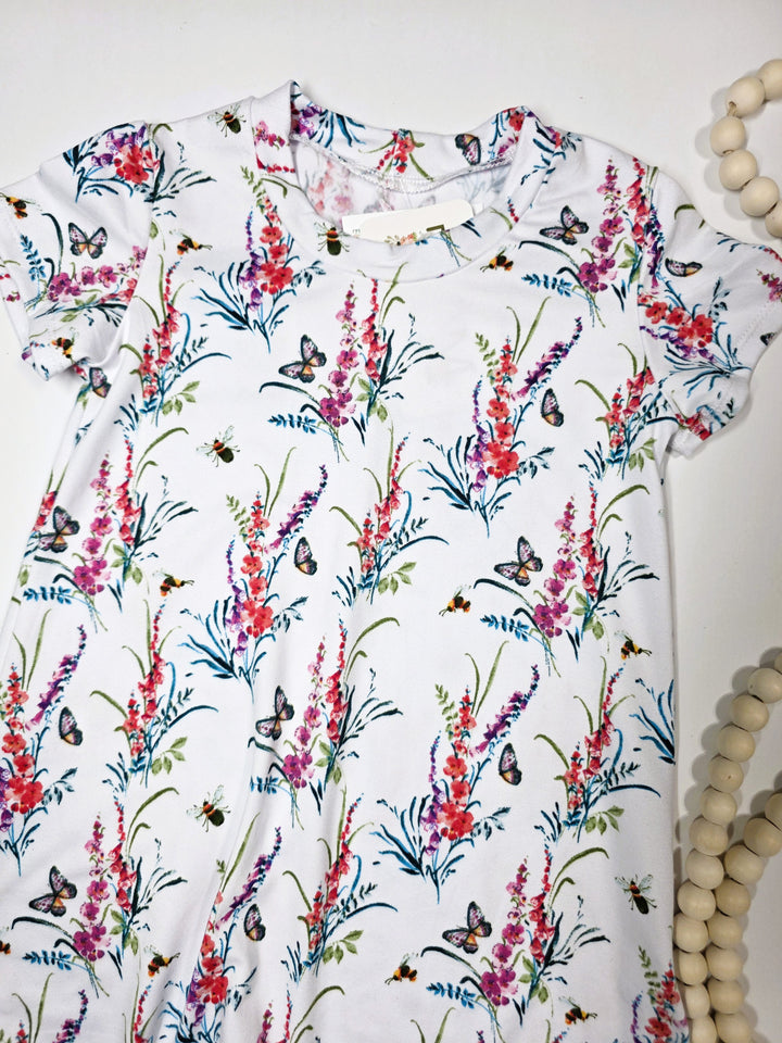 Butterfly Floral Tori Tshirt Dress
