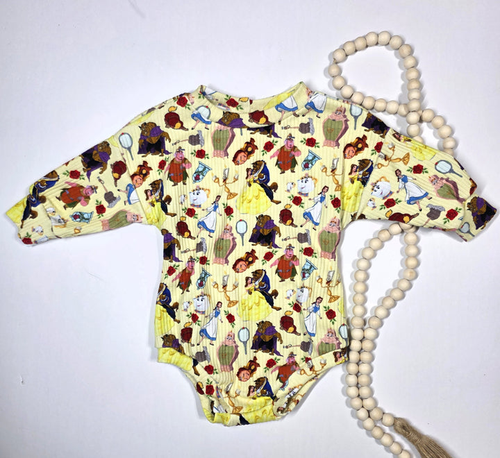 Yellow Belle Tshirt Romper