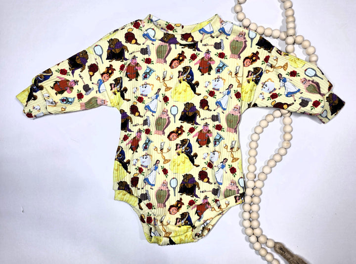 Yellow Belle Tshirt Romper