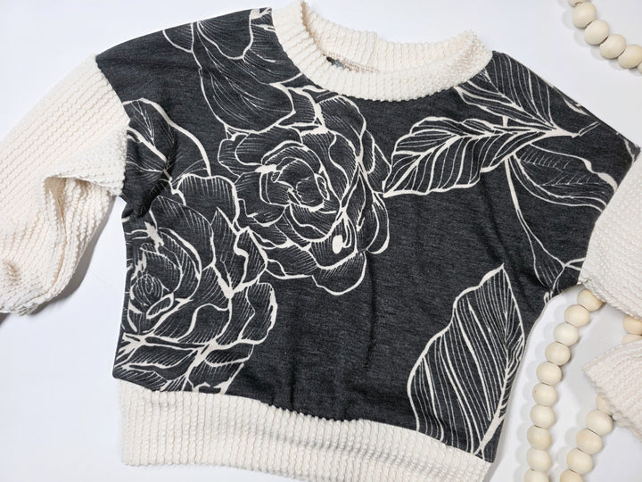 Large Floral Langley Pullover