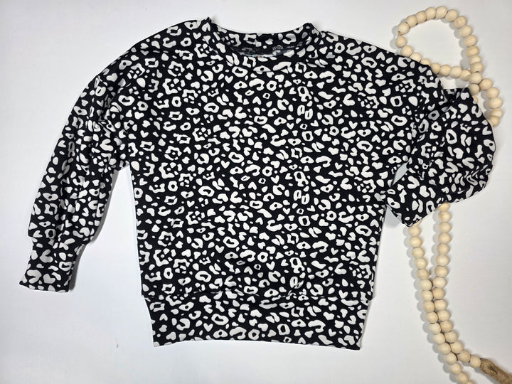 Black Animal Print Langley Pullover