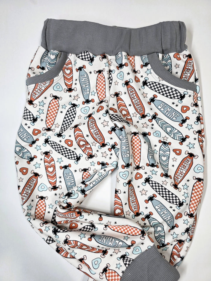 Checked Boards Olive Joggers