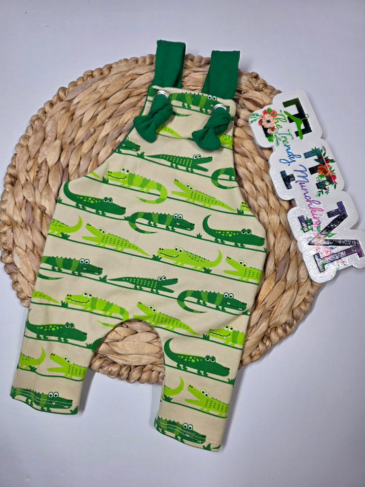 Gator Walk Knotted Overalls