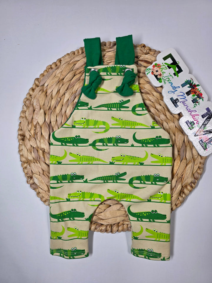 Gator Walk Knotted Overalls
