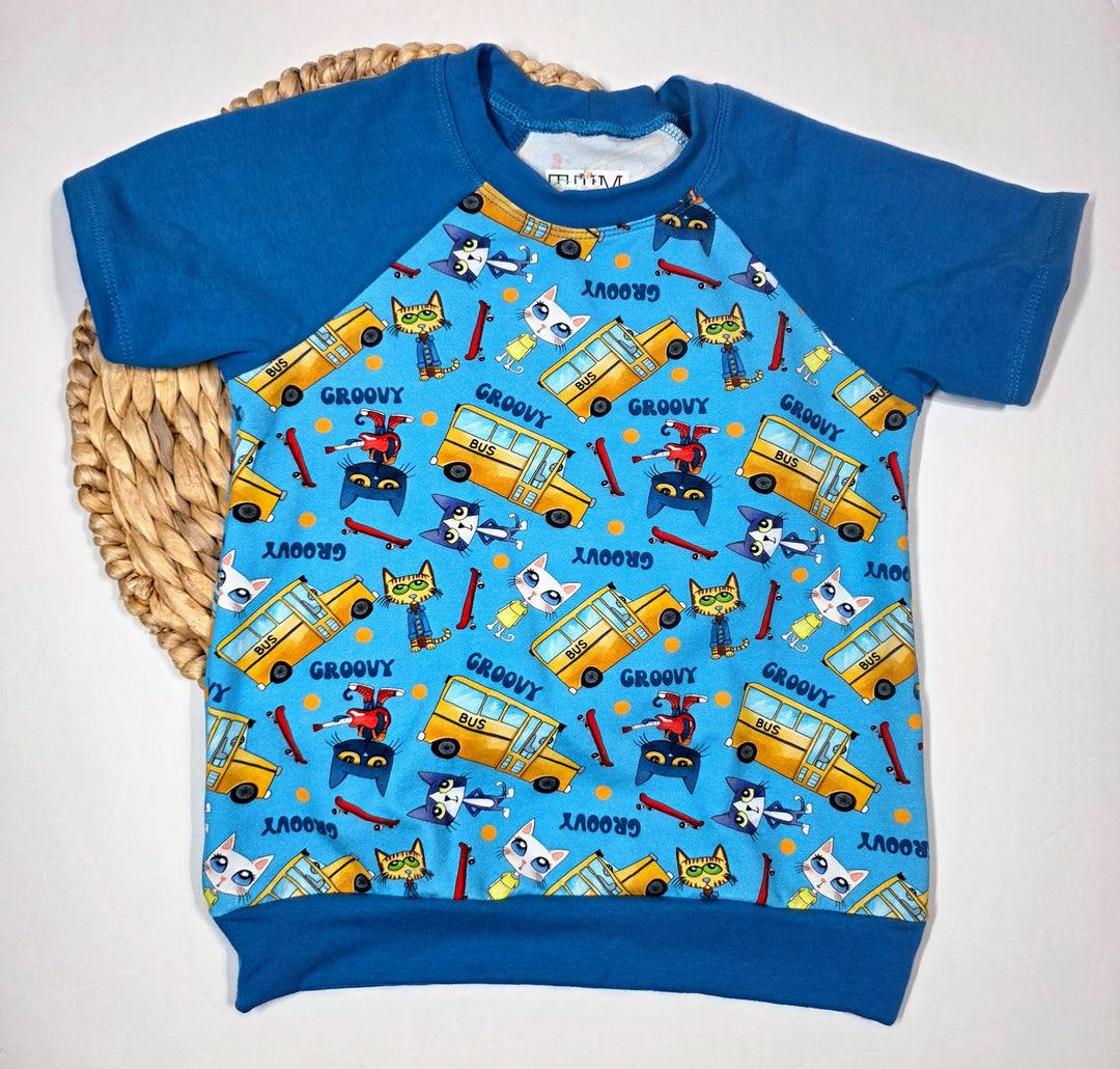 Petey Cat Raglan Tee