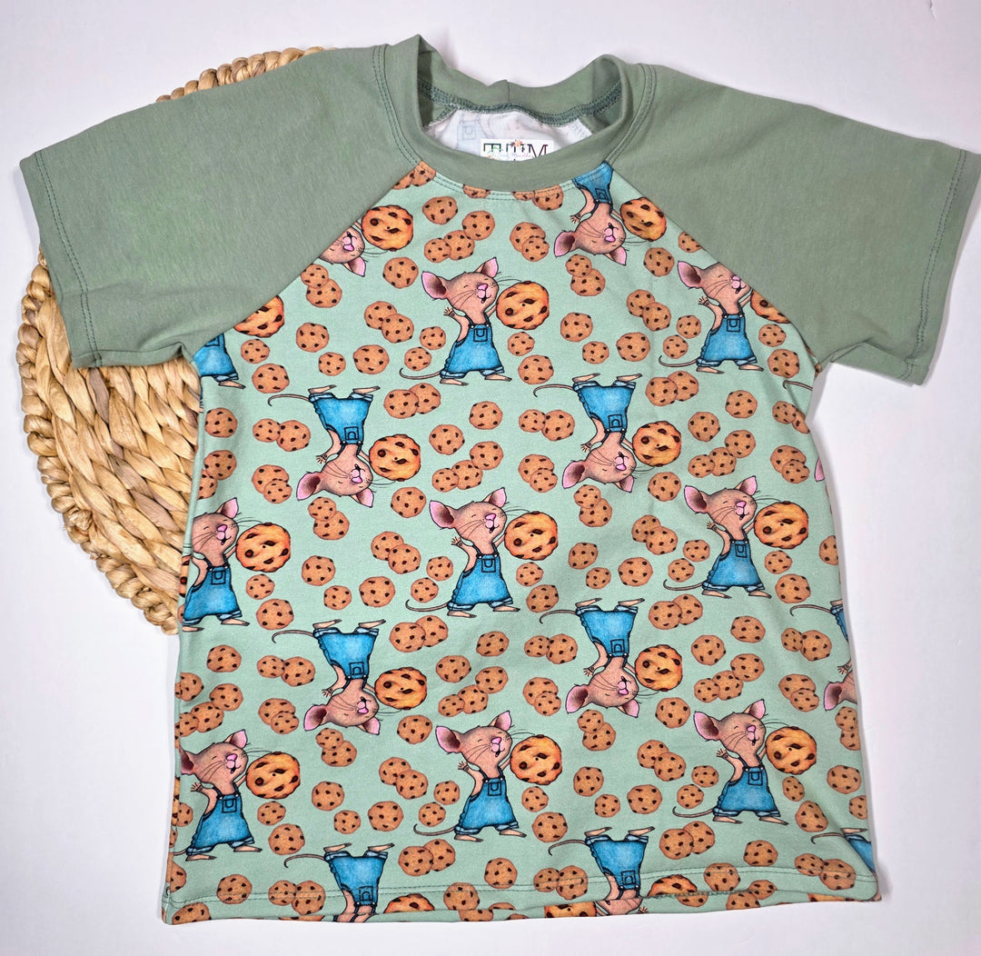 Cookie Mouse Raglan Tee