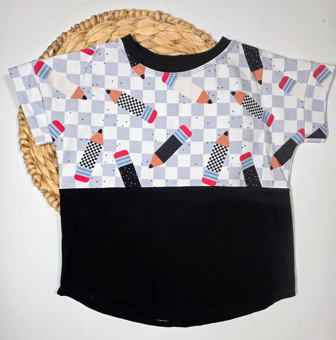 Checked Pencils Slate Top