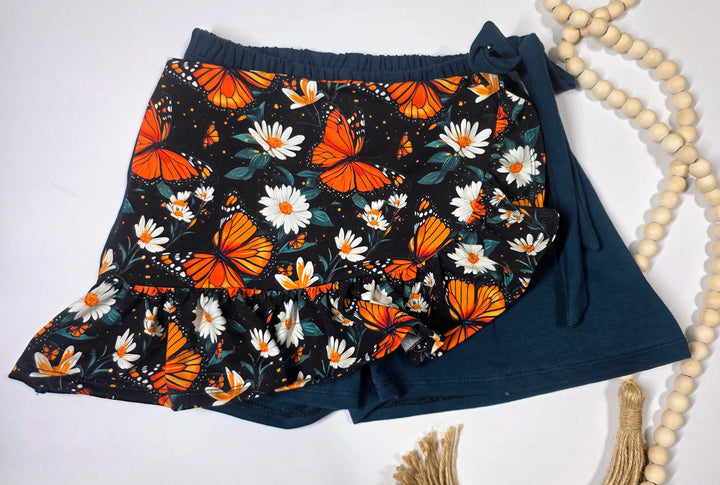Midnight Butterfly Ginger Skort