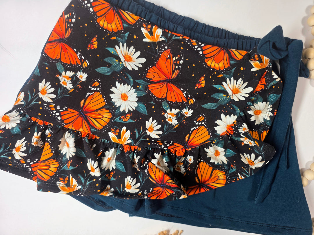 Midnight Butterfly Ginger Skort