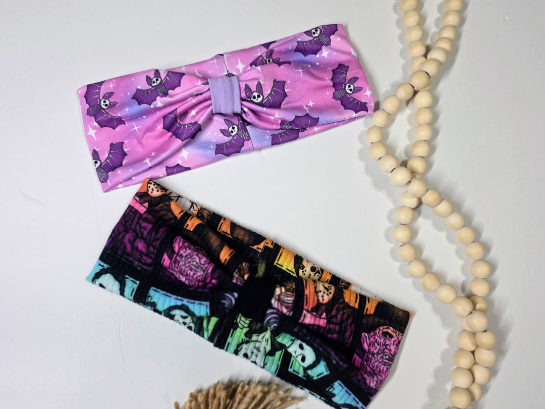 Purple Bats Jane Headwrap