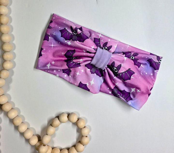 Purple Bats Jane Headwrap