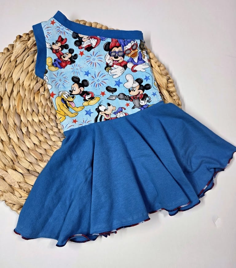 RWB Mouse One Shoulder Dress