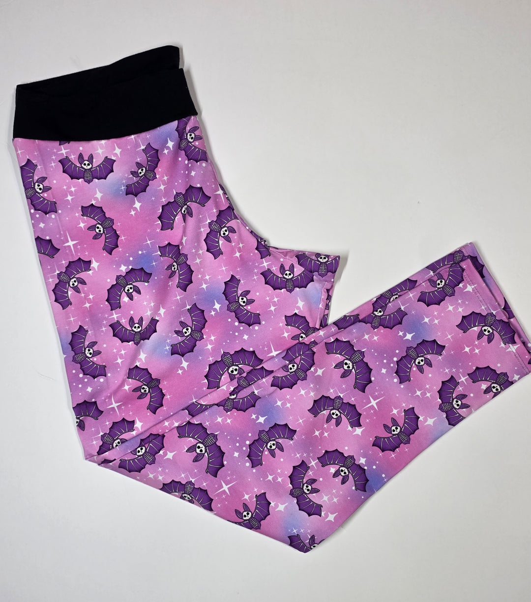 Purple Bats Ninja Leggings