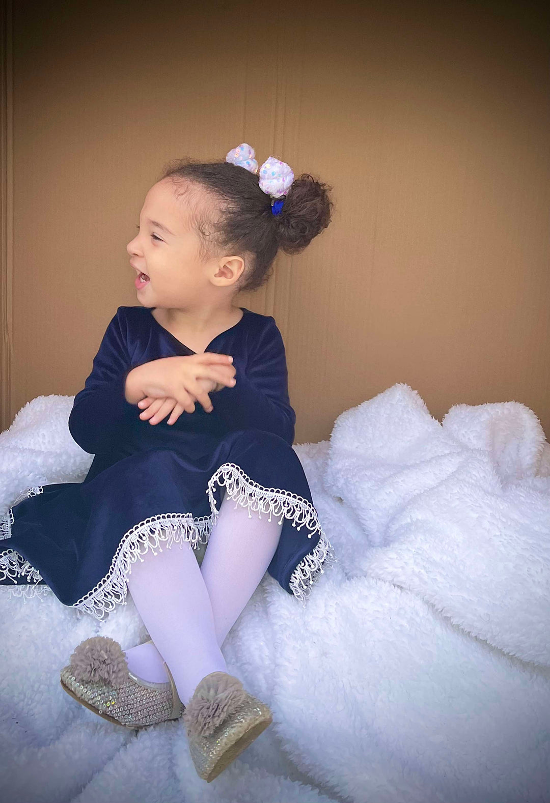 Navy Velvet Manhattan Dress