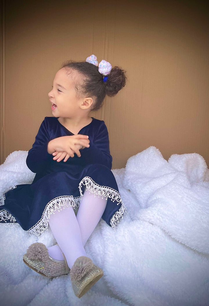 Navy Velvet Manhattan Dress