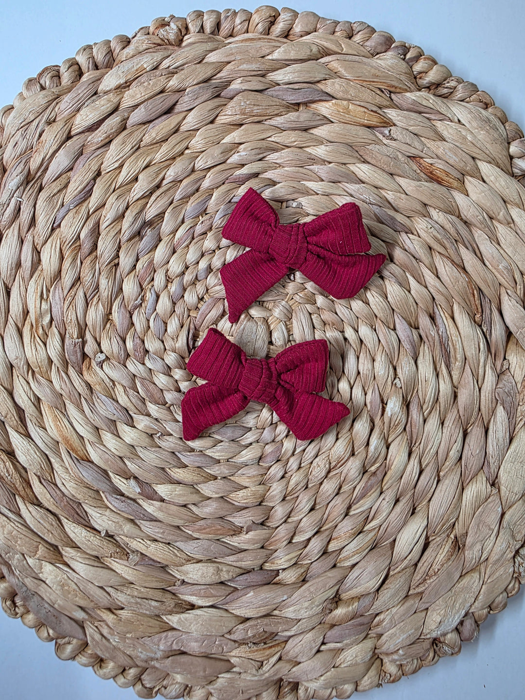 Dark Red Dainty Piggies (on clips)
