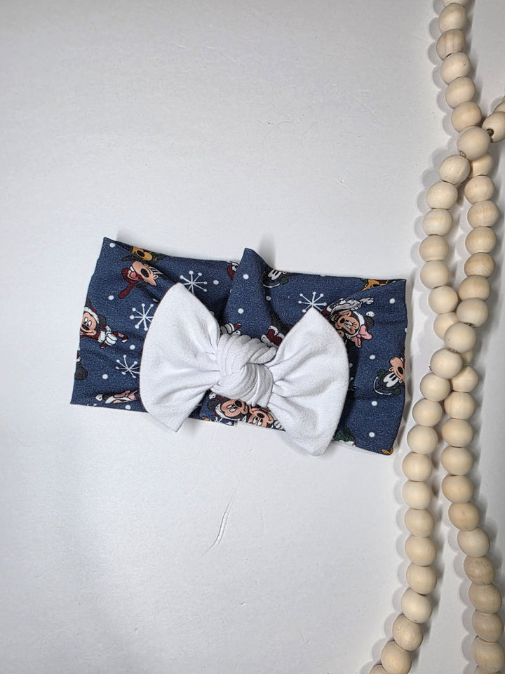 Christmas Carol Big Bow Headwrap