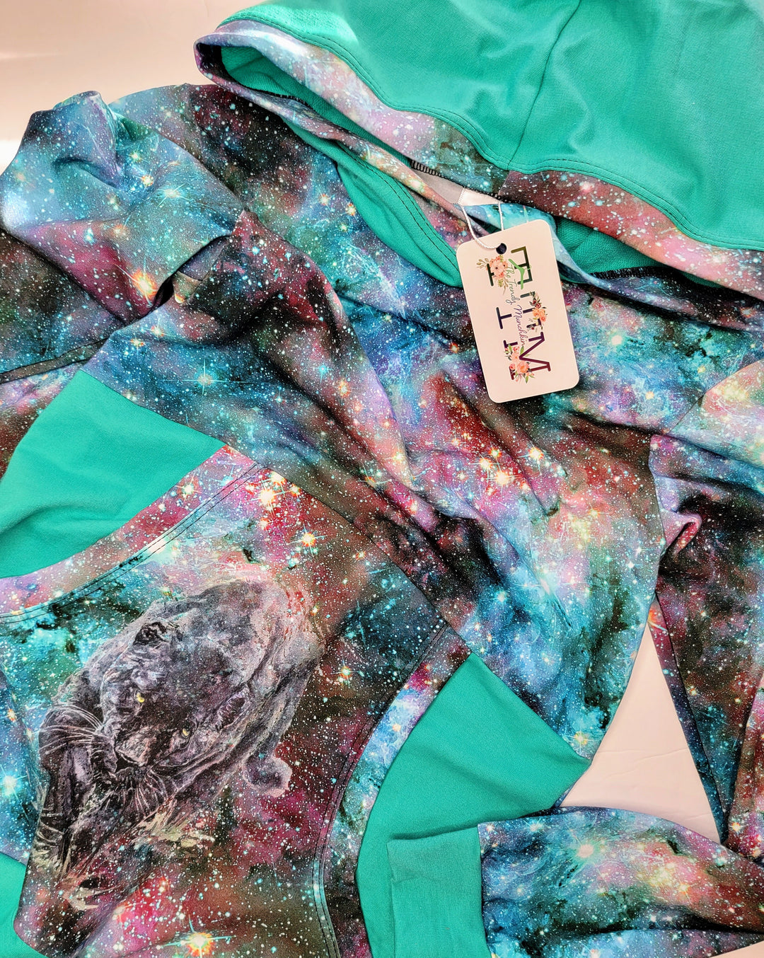 Panther Galaxy Candy Pocket Hoodie