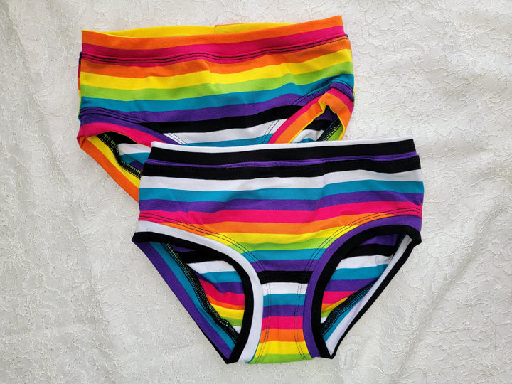 Wide Rainbow Stripes Panties