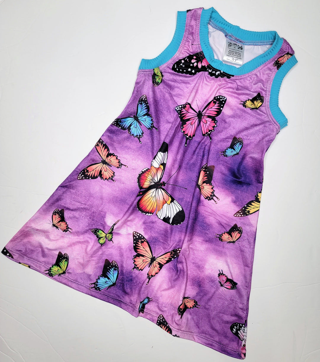 Purple Butterflies Tori Tshirt Dress