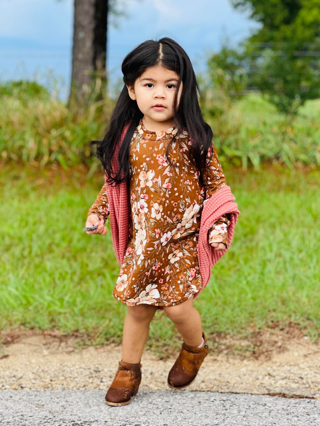 Taupe Plaid Slouchy Cardi