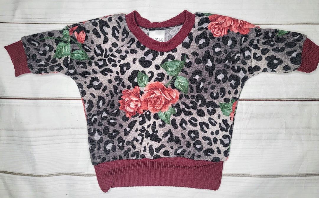 Cheetah Rose Sicily Dolman Sweater - XL