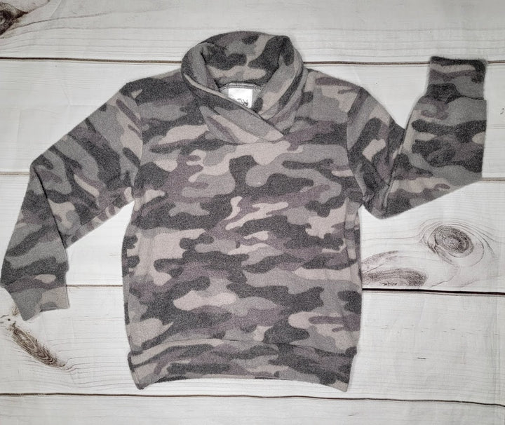 Faux Alpaca Camo McClane Pullover