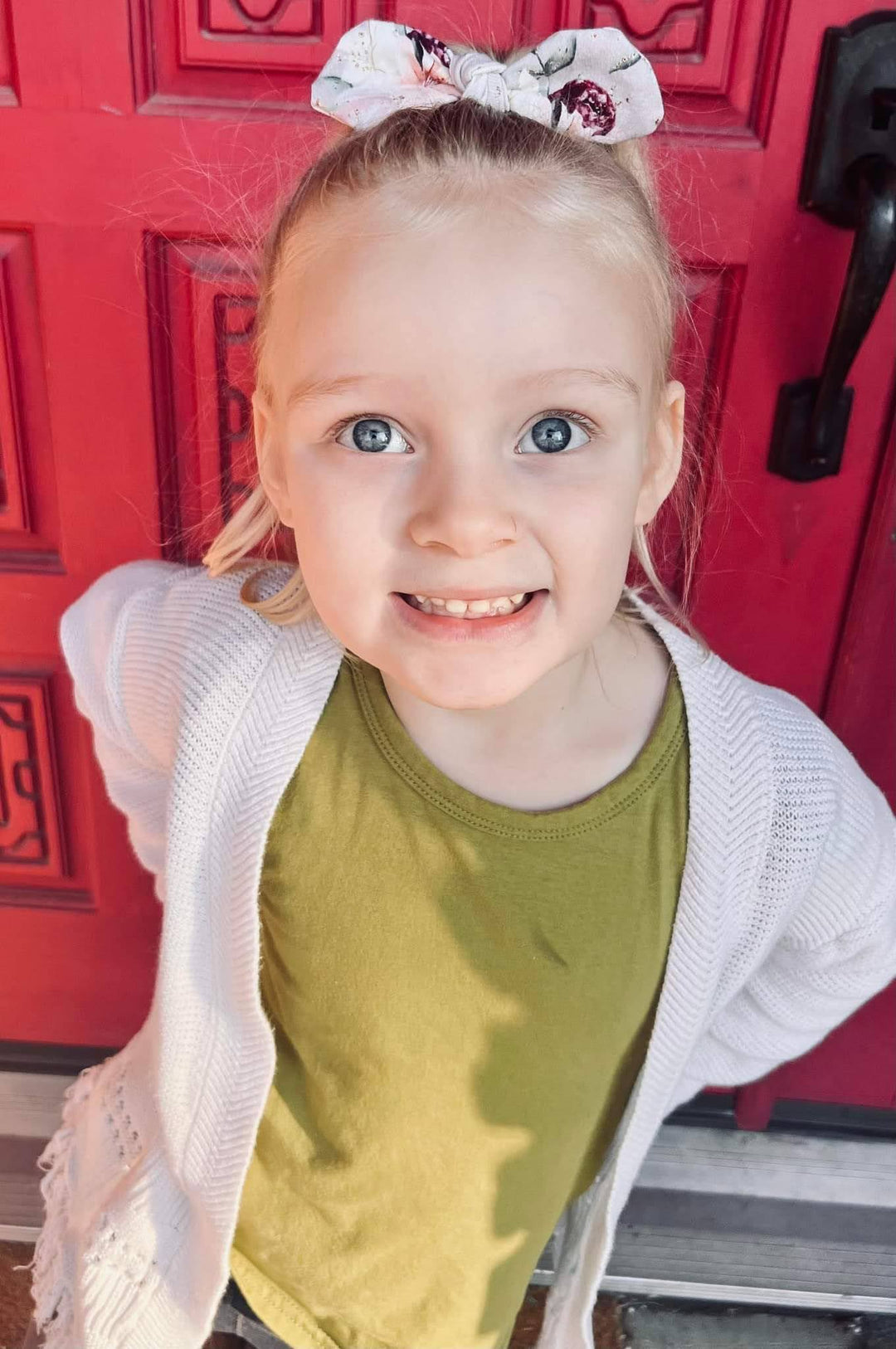 Pink Christmas Pony Bow